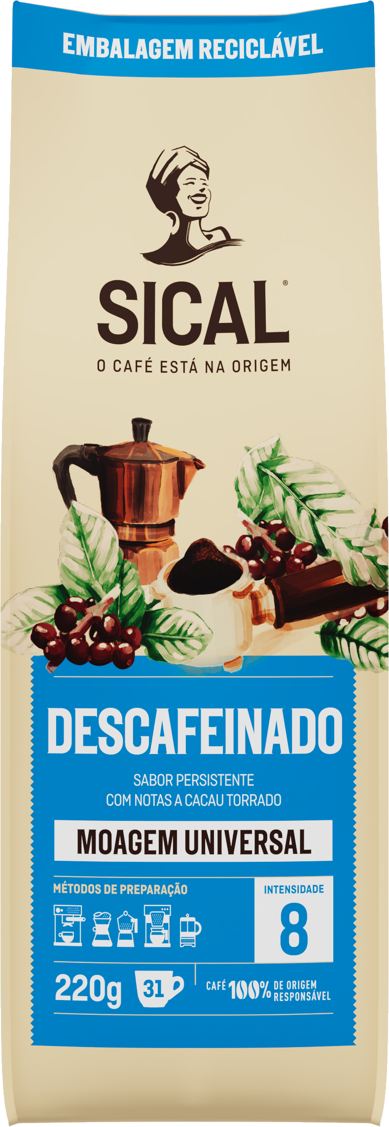SICAL - Momentos em sua casa - SICAL® Descafeinado Moagem Universal