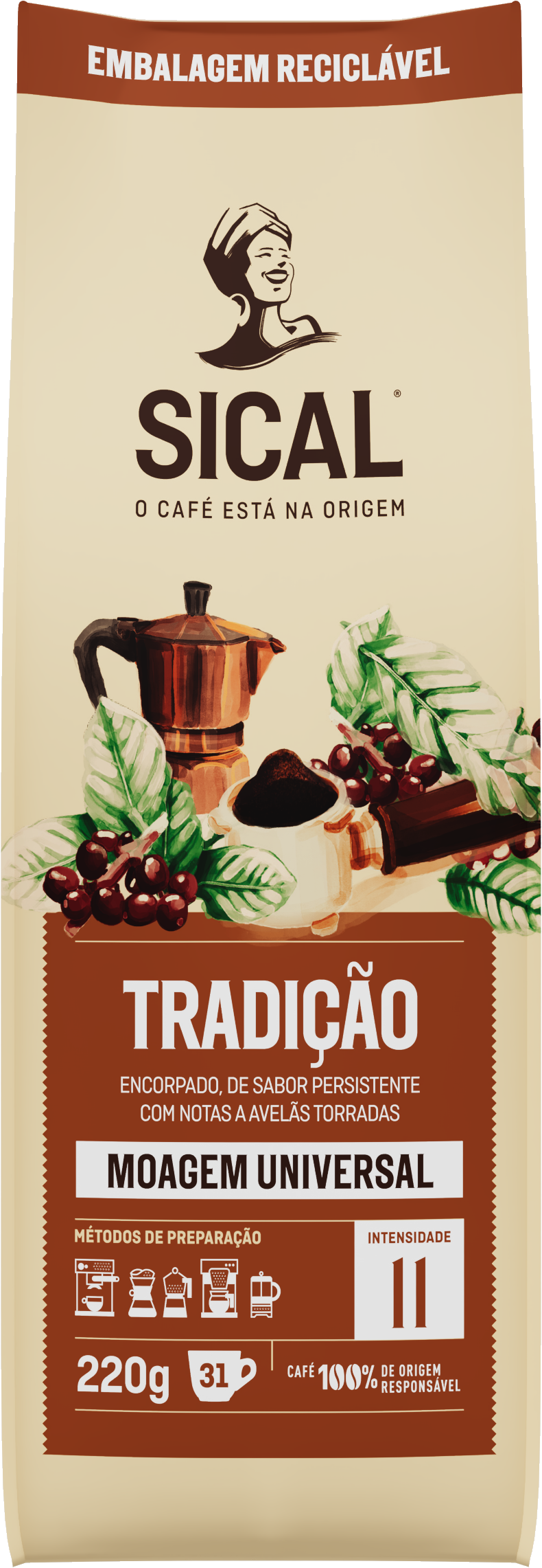 SICAL - Momentos em sua casa - SICAL® Tradição Moagem Universal